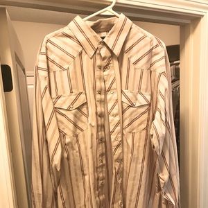 Men’s Wrangler Pearl Snap Shirt Size 2XLT